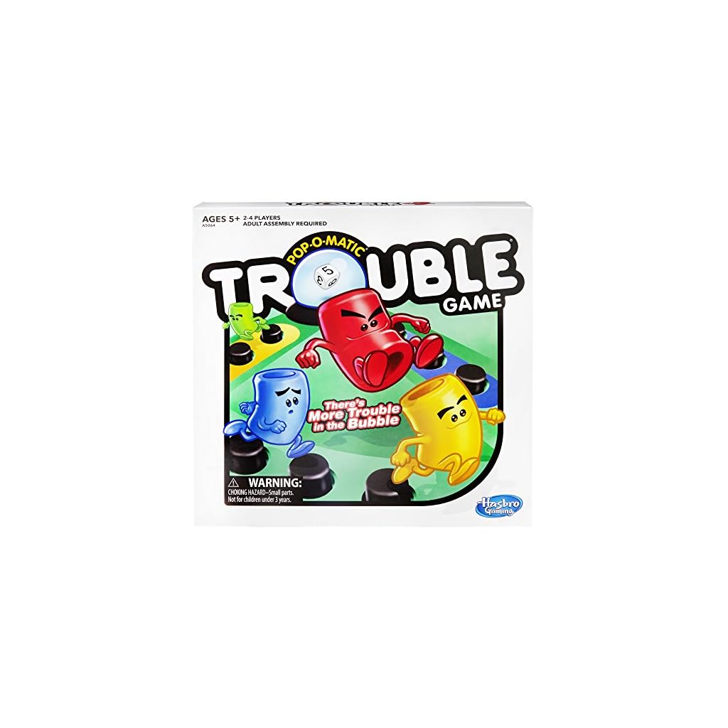 Hasbro Gaming Trouble Board Game for Kids Ages 5 and Up 24 Players