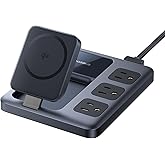 Baseus Nomos 8-in-1 Charging Station 67W, Qi2 Certified 15W Magnetic Wireless Charger with 3AC & 4USB, Foldable Detachable Slim Power Strip for Magsafe, iPhone 16/15 Pro Max, MacBook Pro