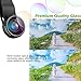 KeeKit Phone Camera Lens, Lens for iPhone, 2X Zoom Lens, 198° Fisheye Lens, 0.63X Angle Lens & 15X Macro Lens (Attached Together) for iPhone & Samsung and Other Smartphones (Black-3 in 1 Lens Kit)
