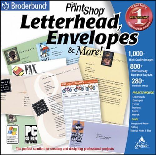 The Print Shop: Letterhead and Envelopes (Jewel Case)