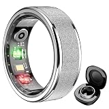 COLMI R10 Smart Ring, Smart Health Ring for Women, Features Heart Rate, Blood Oxygen, Sleep Monitoring, Pedometer, and Fitness Tracker, No Subscription Fee. (Silver, 7#)