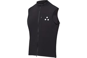 DRAG REDUCTION SYSTEMS DRS | Spring Cycling Vest (Back Pockets) - New York Brand, Reflective Windbreaker Gilet, Water-Resistant Vest for Biking