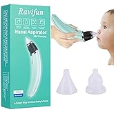 Ravifun Baby Nasal Aspirator, Electric Nose Cleaner Booger Remover for Newborns and Toddlers, Rechargeable Automatic Mucus Su