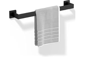 HITSLAM Towel Bar 18 Inch, Bathroom Kitchen Towel Holder SUS304 Stainless Steel, Towel Rack Wall Mounted, Modern Home Decor w