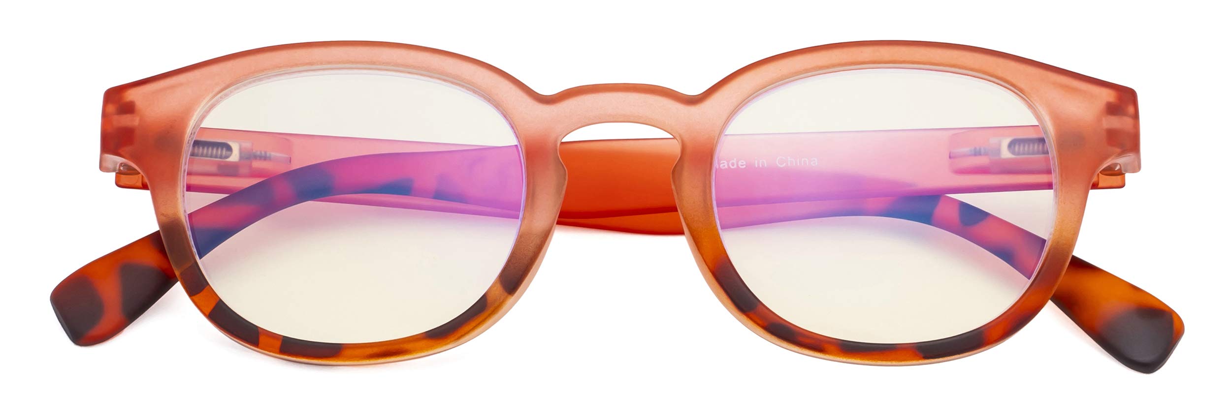 CessBlu Ladies Computer Glasses Anti UV Rays Glare Blocking Blue Light for Women Reading (Pink)