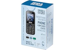 Téléphone de base Grab & Go Plus + forfait de service SIM de 30 jours illimité Canada Talk inclus – Téléphone portable simple
