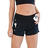 FlipBelt Women’s Running Shorts – Built-in FlipBelt Running Belt for Phone/Essentials, Zipper Closure, USA Company