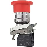 Schneider Electric Emergency Stop Push Button, Red