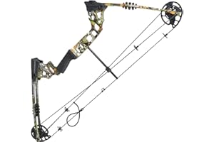 Topbows Compound Bow 20-70lbs 24"-30" Let-Off 80% Archery Hunting Equipment Max Speed 320fps Right and Left Hand Self-Assembl