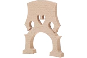 HEALIFTY Violin Cello Bridge 4/4 Full Size: Maple Wood Bridge Blank Self-Adjusting Replacement Parts for Learning and Practice Cello Bow Strings Setup Musical Instrument Accessory Decor