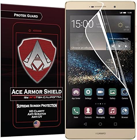 Huawei P8 Max (2-Pack) Ace Armor Shield CASE FRIENDLY Screen Protector Clear Anti-Bubble Shield with free lifetime replacement