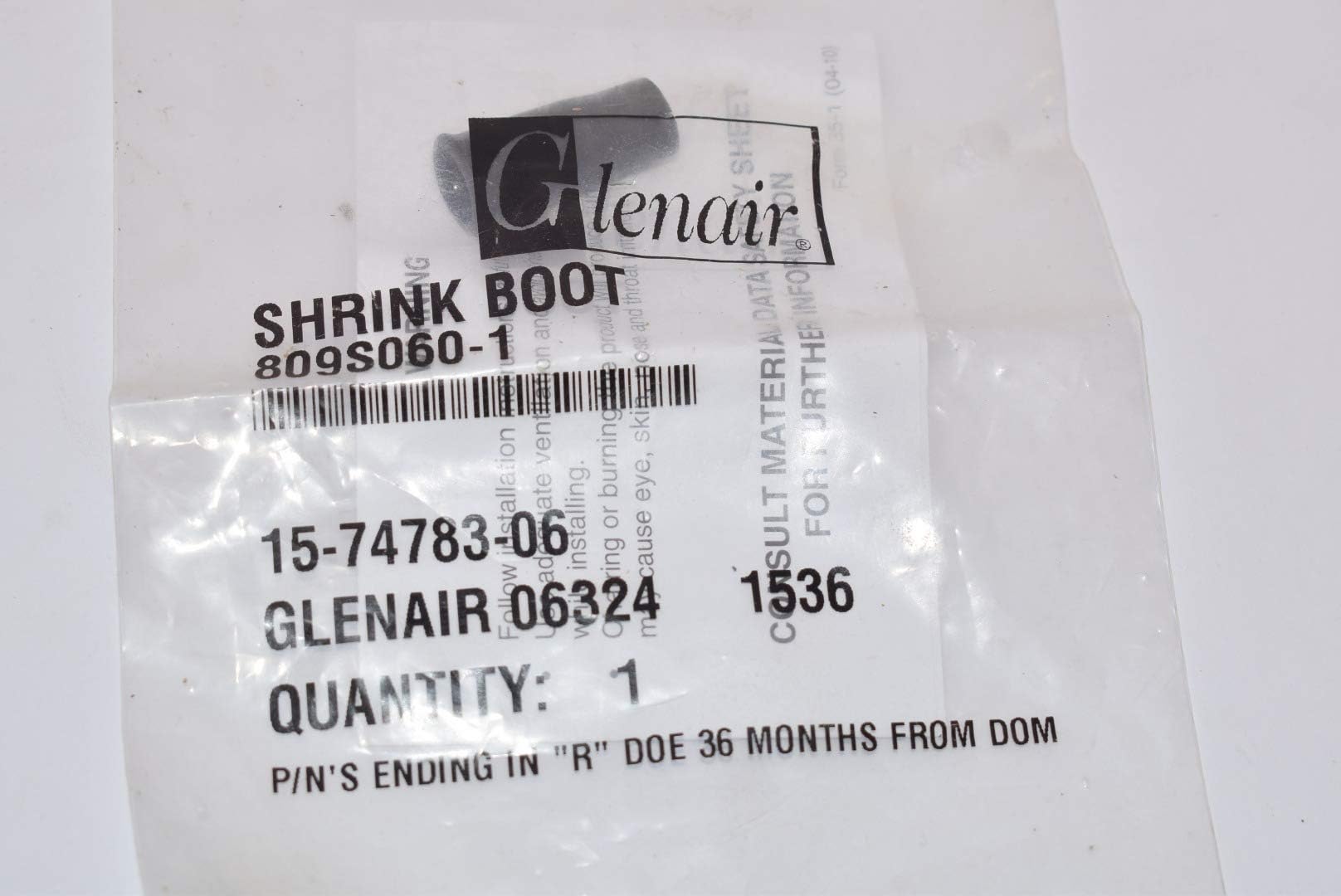Heat Shrink Boot, Molded, Straight Lipped, 0.354