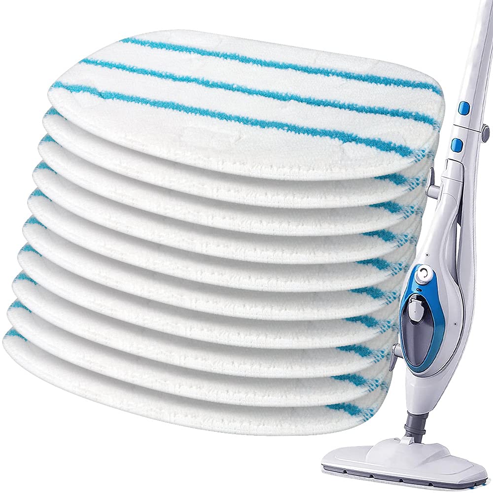 Photo 1 of 10 Pack Replacement Steam Mop Pads Compatible with PurSteam ThermaPro 10-in-1 Steam Mop Washable Reusable Pads