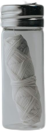 FLON Natural Silk Dental Floss Peace Silk Mint 30m in Glass Dispenser view 4