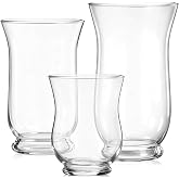 Ninehaoou 3 Pcs Hurricane Pillar Candle Holder Clear Glass, Cylindrical | 3 Sizes 5" 8" 10", Terrarium Planter Decorative Centerpiece for Candles, Weddings, Home, Displays, Holiday Decoration