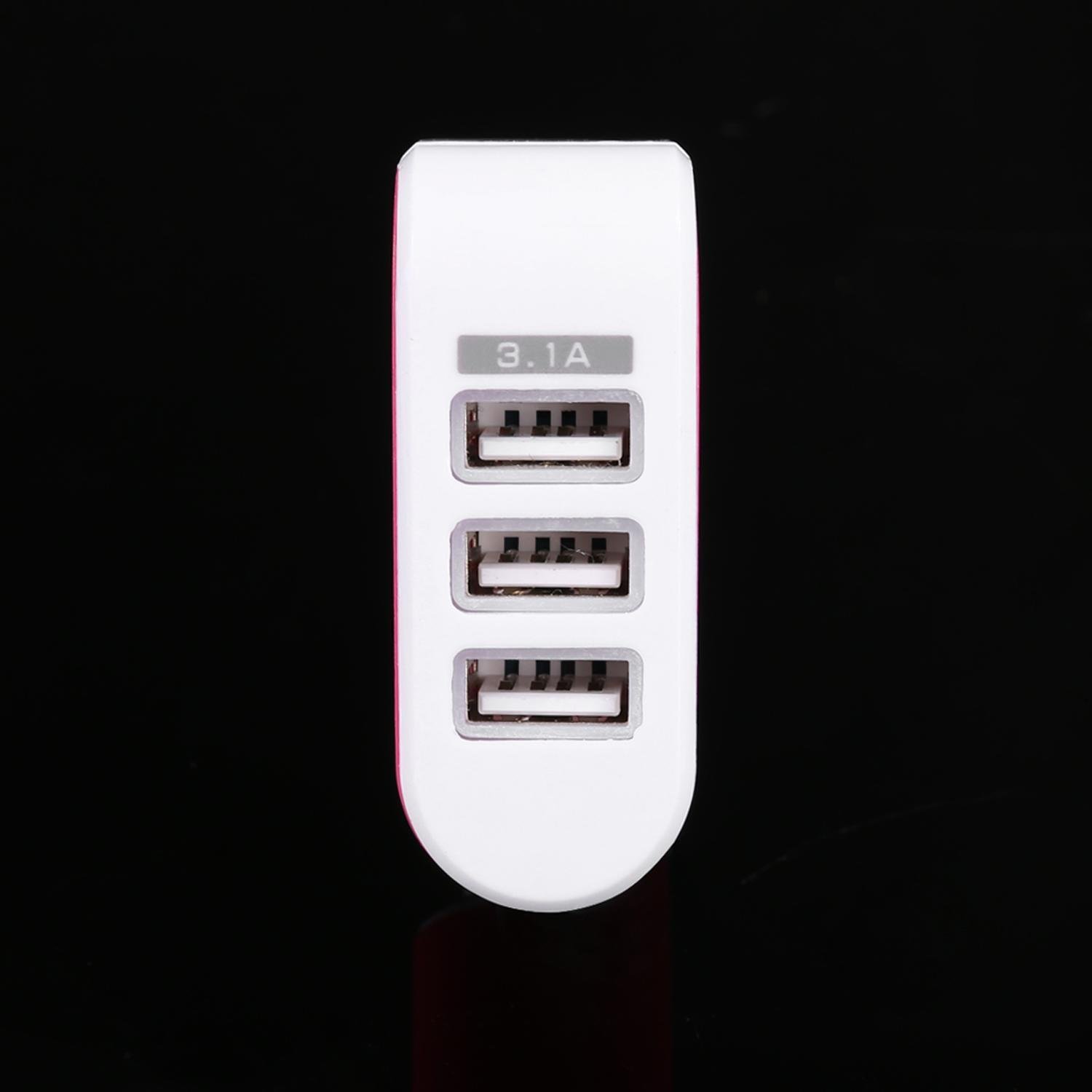 Weform 3 Port USB Wall Chargers AC Charger Adapter for Phone