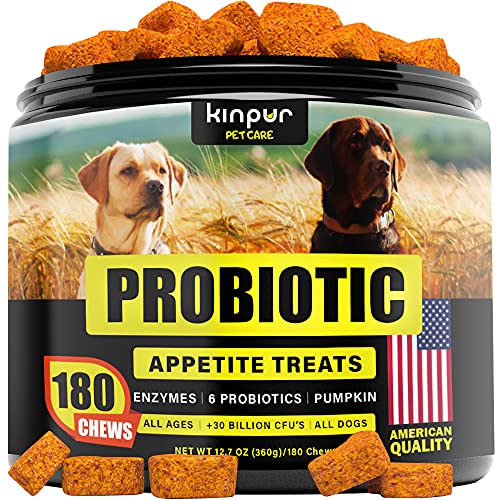 Proviable Probiotics for Dogs Chewable Digestive Enzymes for Sensitive Stomach, Gut Flora