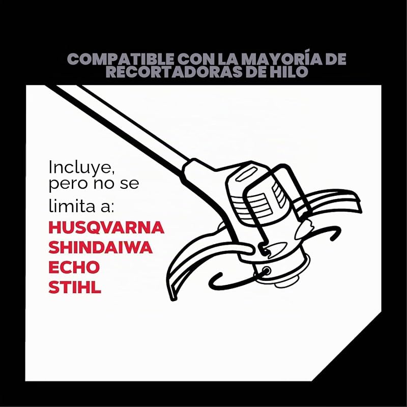 Fio quadrado amarelo para cortador de mato 4mm, relva, ervas daninhas, vegetação e mais, fio de nylon de alta resistência, compatível com a maioria dos modelos padrão, 4,0mm x 95m (69-478-Y)