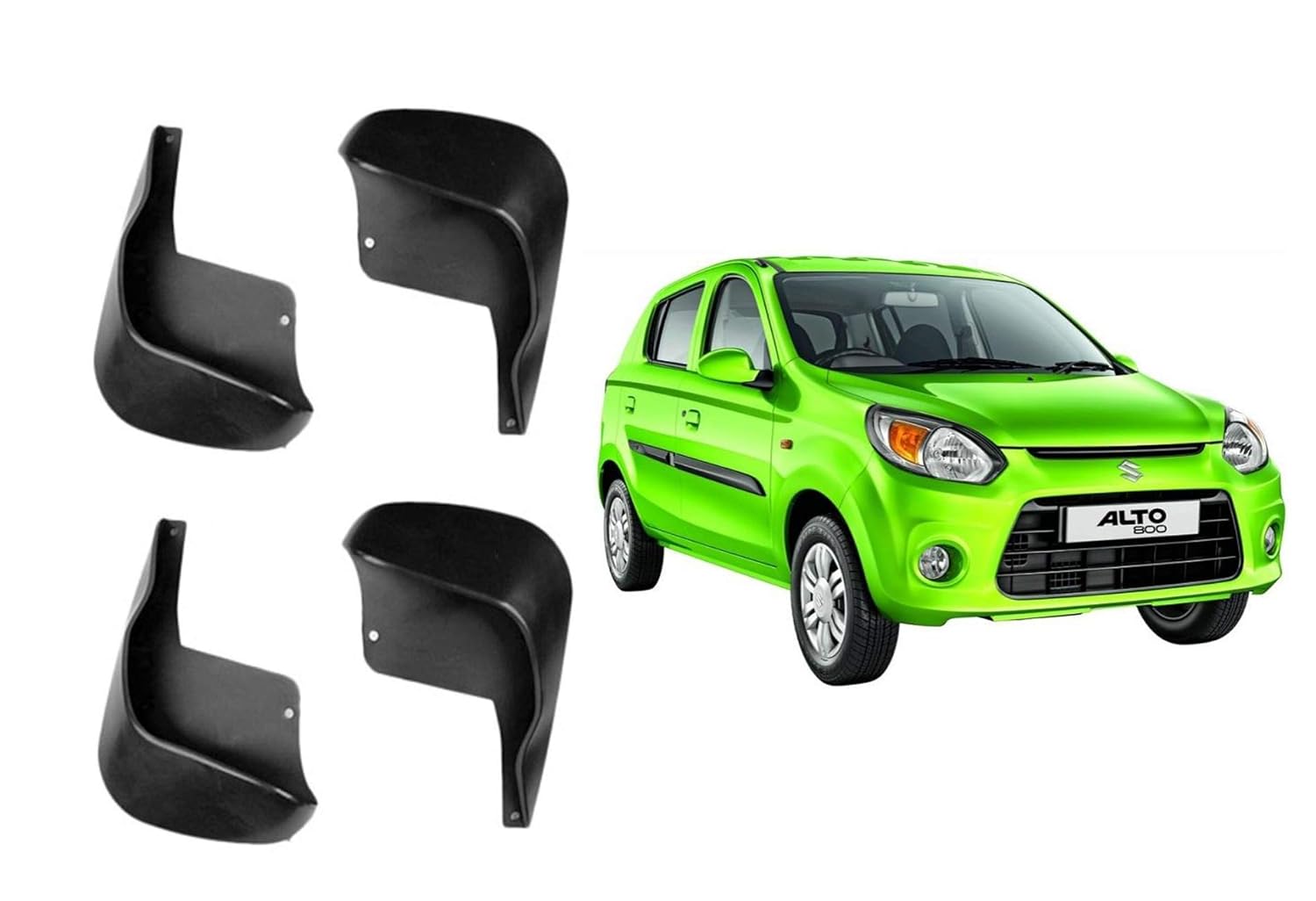 Auto Spare World Car Mud Flaps for Maruti Suzuki Alto 800 20162018