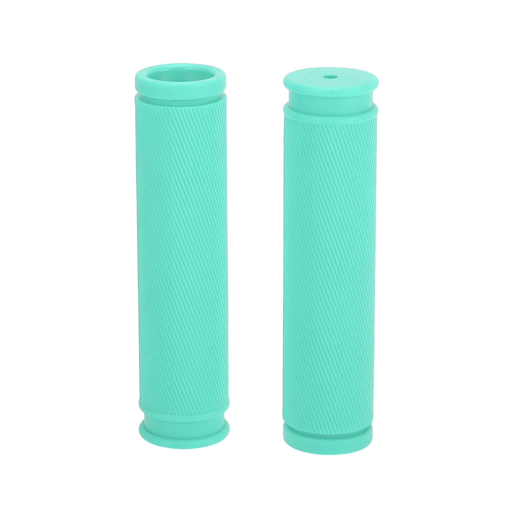 TUCKBOLD Bike Handlebar Grips Covers 125mm Long Lightweight | Cycling End Grips Protector Green 1 Pair