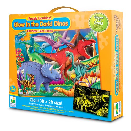 The Learning Journey Puzzle Doubles, Glow In The Dark, Dino