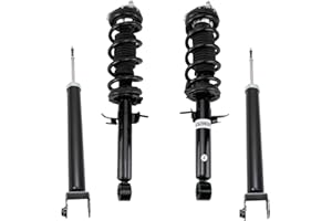 TRQ Front and Rear Complete Strut Assembly & Shock Absorber Kit Shock & Spring Strut Assembly Compatible with 2008-2013 INFINITI G37 2014-2015 Q60