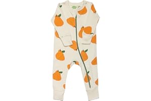 Parade Organic Signature Print '2-Way' Zip Romper - Long Sleeve Pebble