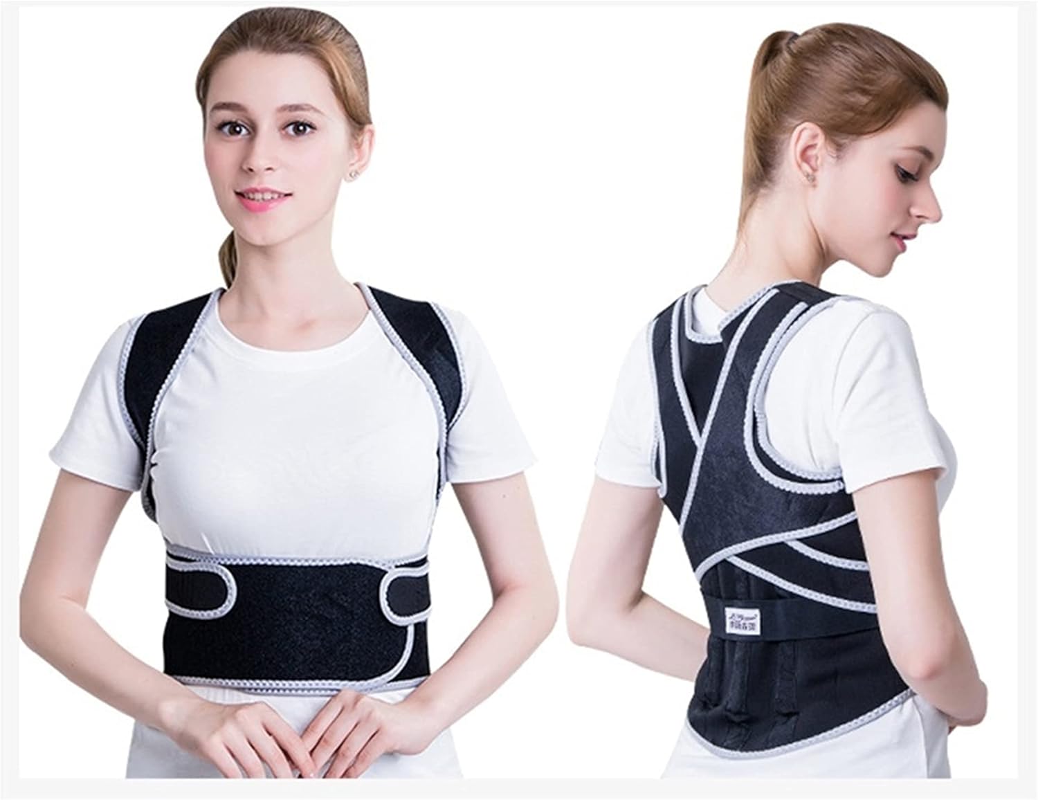 Posture Corrector Adult Kyphosis Correction Belt Back Correction Posture Belt (Color Black