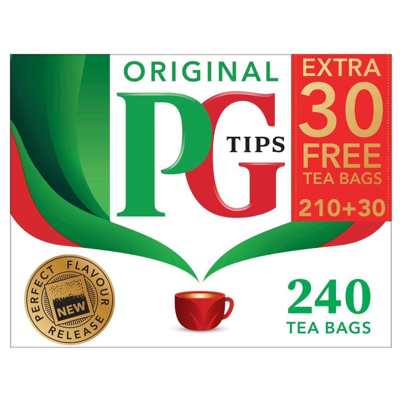 PG Tips 240 Tea Bags, 696g