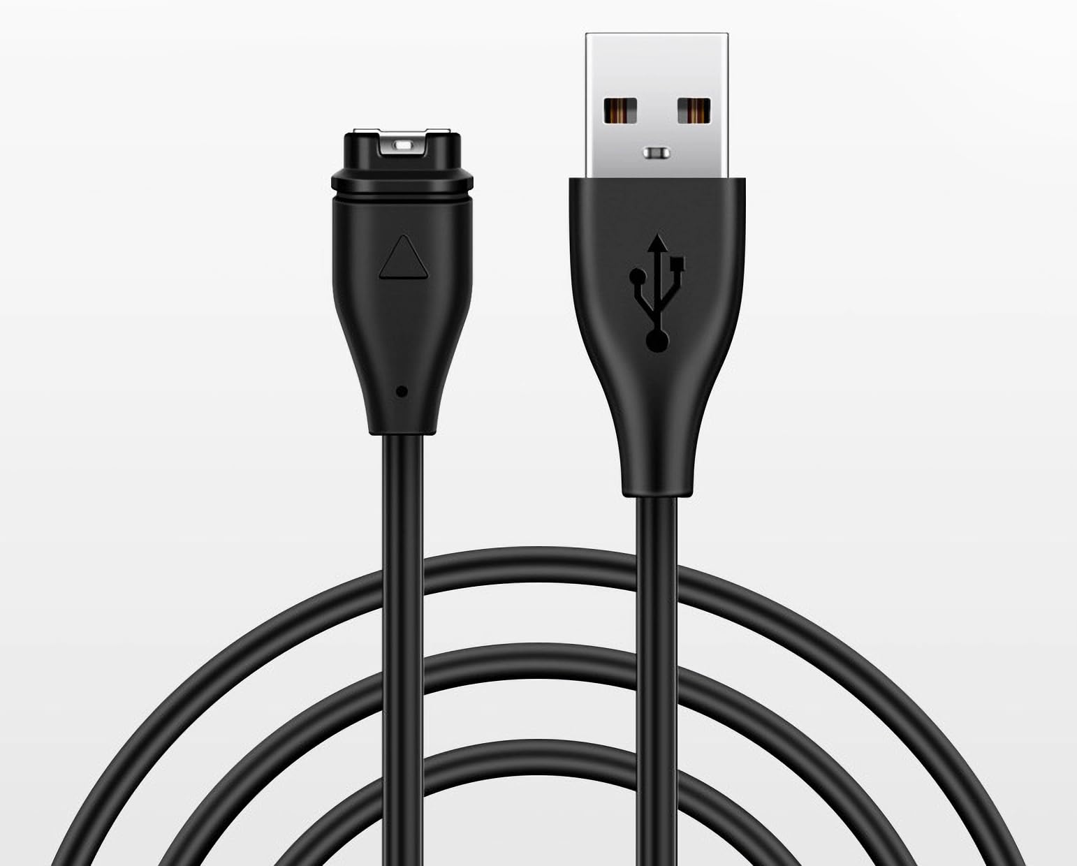 Charger Cable Compatible for Garmin Vivoactive 3/4/4S,Forerunner 935 945 45 45S 245,Approach S10 S40 S60 X10,Quatix 5 Sapphire,Vivoactive 3/4/4S (black 1pcs Straight)