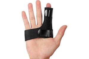 Promifun Finger Braces, Trigger Finger Splints for Straightening, Mallet Finger and Broken Finger, Finger Straighteners Provide Support and Relieve Pain