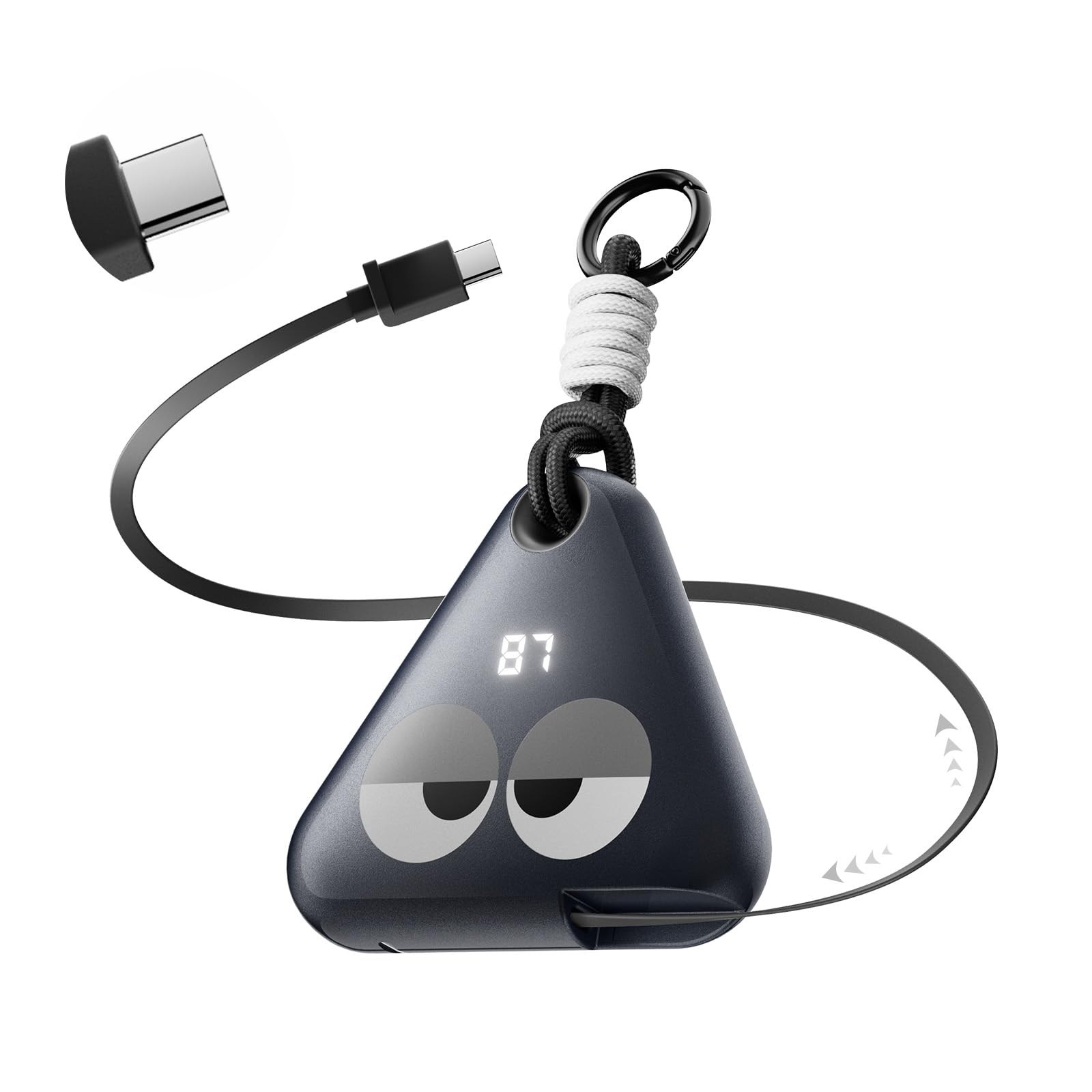 Photo 1 of 10000mAh Tape Charger, 22.5W Portable Charger Power Bank Fast Charging, USB-C in and Out Travel Essentials Battery Bank, Power Bank with Cables Compatible with iPhone 16 15 Samsung Android Phones