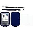 Premium Silicone Protective Cover Set (Screen Protector + Lanyard + Lanyard Patch) for Freestyle Libre 3/ Freestyle Libre 2 (Continuous Glucose Monitor) (Blue)
