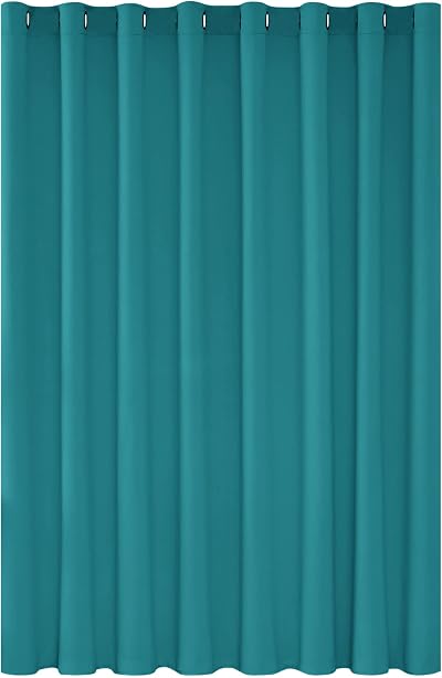 Deconovo Eyelet Blackout Curtain 100 x 95 In Turquoise 1 Panel Thermal Insulated