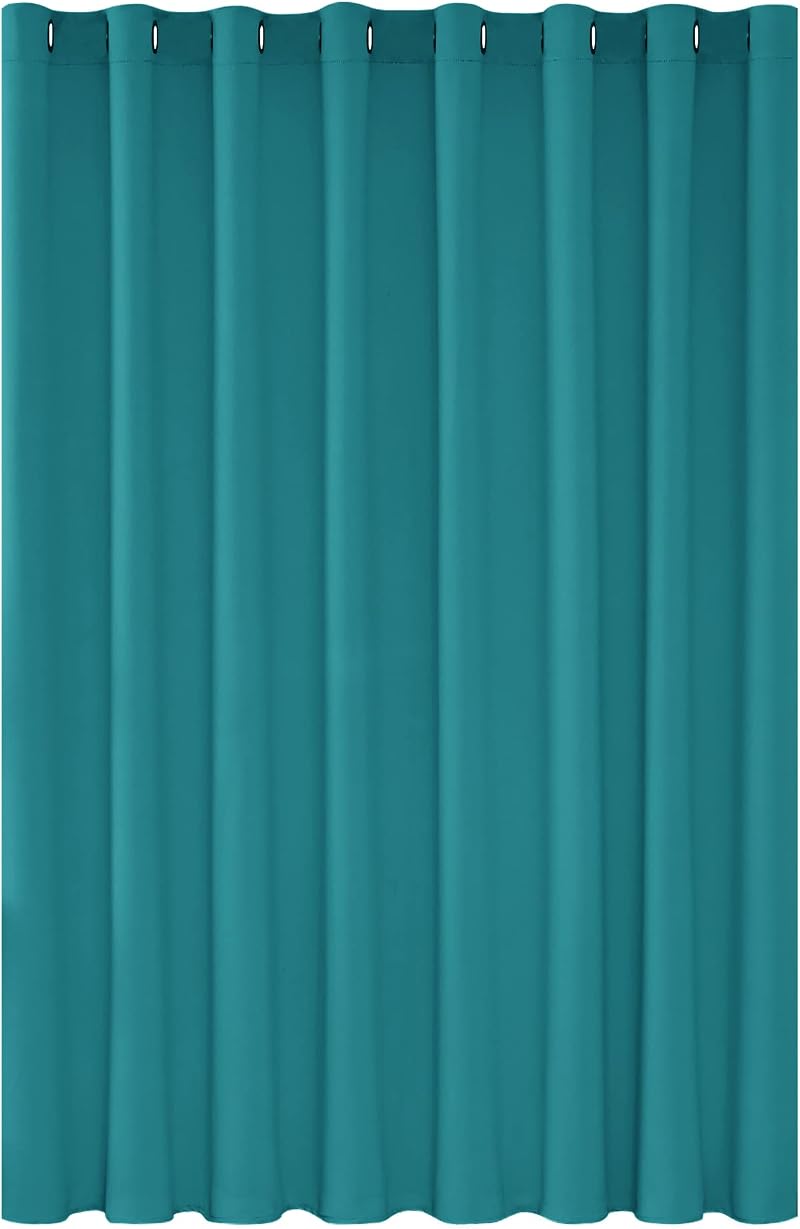 Deconovo Eyelet Blackout Curtain 100 x 95 In Turquoise 1 Panel Thermal Insulated