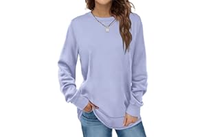 Dofaoo Sweatshirts for Women Crewneck Long Sleeve Shirts Tunic Tops for Leggings Fall Fashion Winter Clothing