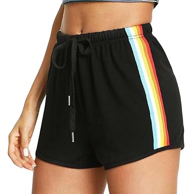 HCFKJ Shorts Damen Sommer Shorts Mädchen Shorts für Mädchen Shorts für Damen Shorts Schwarz Damen Shorts Sport Damen Shorts T