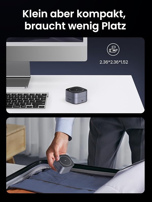 MagFlow 2 in 1 iPhone Faltbare Ladestation mit Magsafe