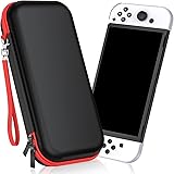 Switch Carrying Case Compatible with Nintendo Switch and New Switch OLED Console, Switch Case Protective Hard Shell Portable 