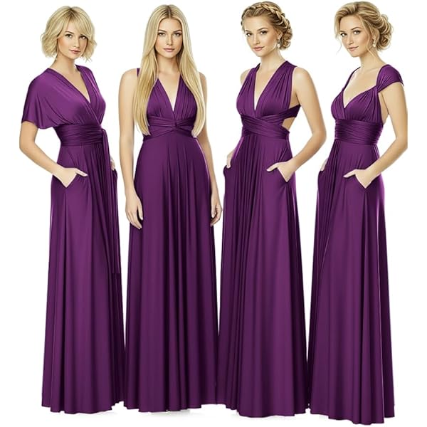 purple infinity bridesmaid dress Bridesmaid Infinity Dresses – Sunny Boutique Miami main image 1