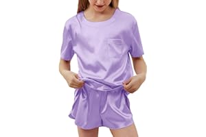 Petite&Me Girls Pajamas, Silk Pajamas for Kids Size 4-14
