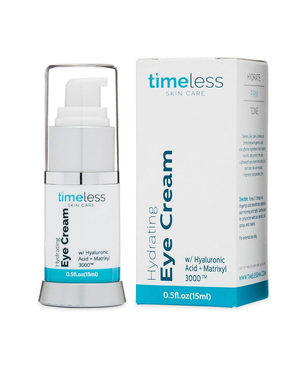 Hydrating Hyaluronic Acid + Matrixyl + Algae Eye Cream 0.5 oz. by Timeless Skin Care