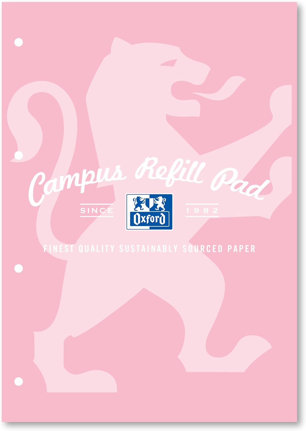 Oxford Campus A4 Lined Paper Refill Pad Headbound 140 Pages Pastel