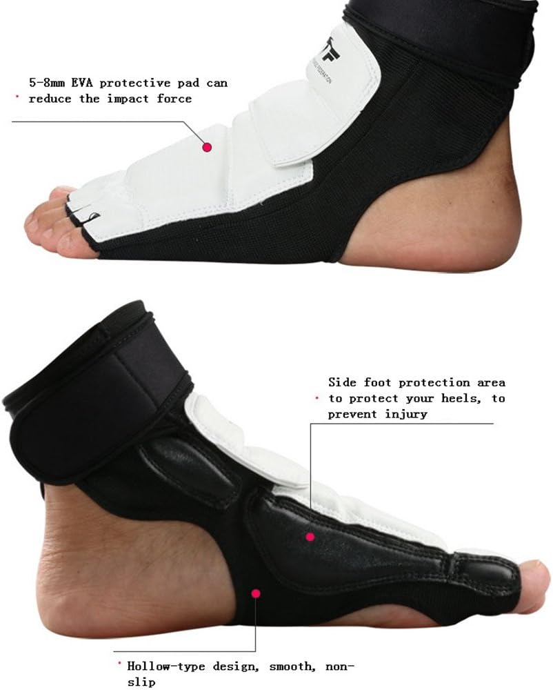 Wonzone Taekwondo Boxing Foot Protector Gear Martial Arts Training Sparring Gear Muay Thai Kung Fu Tae Kwon Do Feet Protector TKD Foot Gear Support for Men Women Kids : Sports & Outdoors