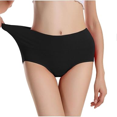black cotton underwear women's