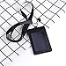 PU Leather ID Badge Card Holder, Vetoo - 3 Pack PU Leather Vertical ID Badge Card Holder with Detachable Lanyard/Strap