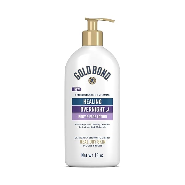 GOLD BOND HEALING OVERNIGHT BODY & FACE LOTION...