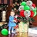 80 Piece 12 Inch Confetti Latex Balloons Event Party Supplies St Patrick's Day 4th July Labor Day Mardi Gras Wedding Birthday Baby Shower Balloons (Christmas Red, Christmas Green)