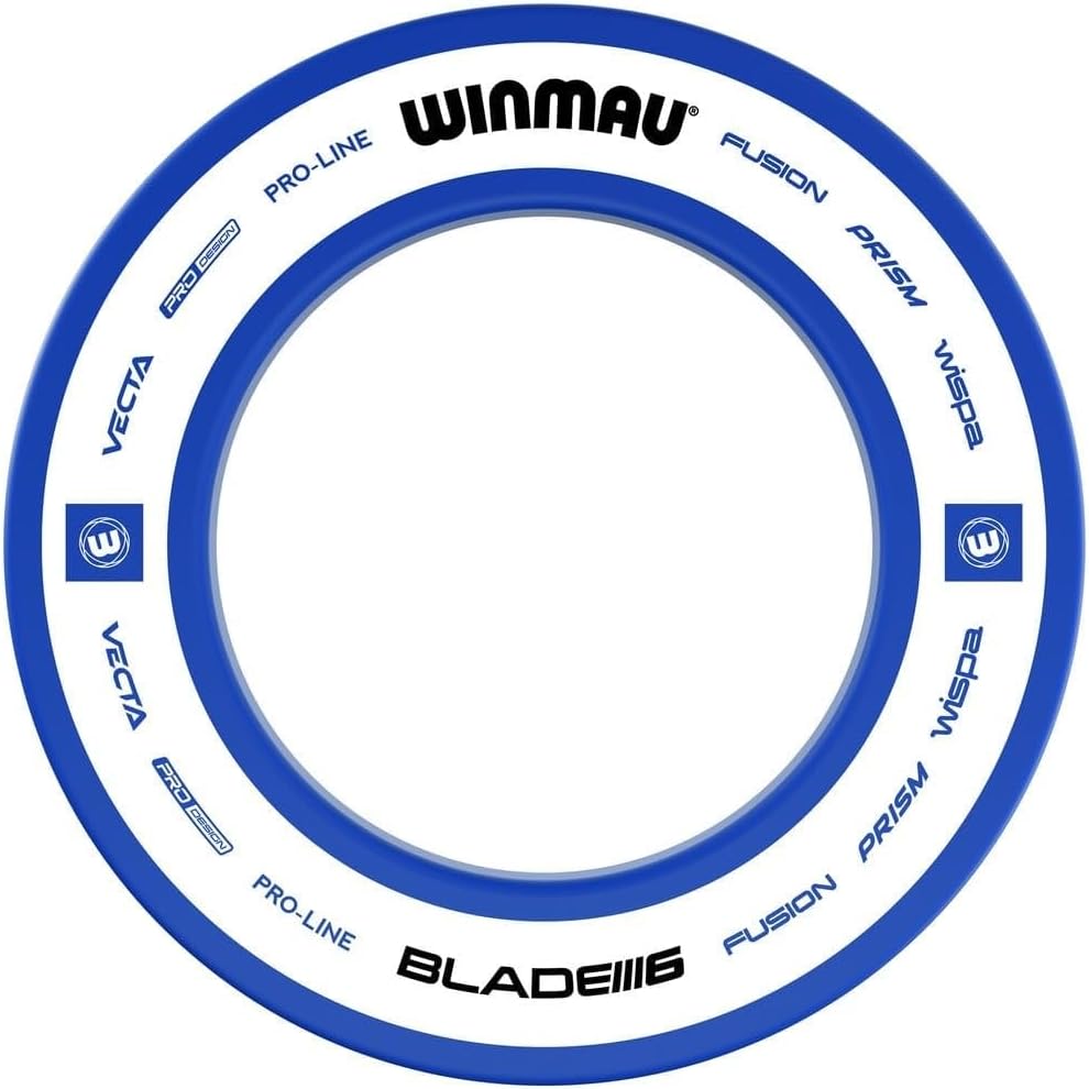 WINMAU Pro Line 2.0 Dart Board Surround Ring Blue & White Durable Backboard