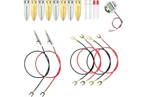 EUDAX Fruit Battery Science Experiment Kit with Electronic Clock and RGB LED for DIY Home Teaching Toy, School Science Project, Education Subject